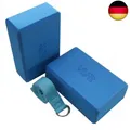 Produktbild: VLFit Yoga-Blöcke mit hoher Dichte, mit Yoga-D-Ring, Baumwolle, Stretchband,