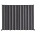 Produktbild: VEVOR Raumteiler Trennwand Paravent Stellwand Einzelpanel, Tragbarer Sichtschutz für Büro Schlafzimmer Esszimmer Arbeitszimmer Balkon, Raumtrenner Rollbar (308,5 x 45 x 245,5 cm), Grau
