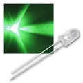 Produktbild: world-trading-net - 25 LEDs 5mm wasserklar grün Typ WTN-5-13000gr, Leuchtdiode, bedrahtet, Diode leuchtend, als Bauteil