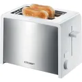 Produktbild: Cloer Toaster 3211 Weiss-Edelstahl Brötchenaufsatz Krümelschublade 825 Watt