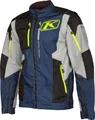 Produktbild: Klim Dakar Motorrad Textiljacke, blau/weiß/gelb, S