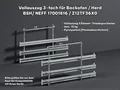 Produktbild: NEFF 17001816 Bosch Vollauszug 3-fach Teleskopschienen Z12TF36X0 Backofen Herd