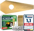 Produktbild: MASKO Mährobotermesser (60-St), Ersatzmesser Klingen für Mähroboter langlebig Titan-Beschichtung