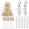 Produktbild: VGOODALL Gastgeschenke Hochzeit, 30 Stücke Schutzengel Anhänger +Organza Beutel +Kraftpapier Anhänger für Abschiedsgeschenk Glücksbringer Gastgeschenke Taufe Konfirmation Einschulung