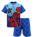 Produktbild: Disney Spiderman Kurzer Schlafanzug für Jungen, 100% Baumwolle, Blau, Größe 98-128, Pyjama-Set mit Spider-Man Design, Avengers, Kurzarm, Spidey (DE/NL/SE/PL, Numerisch, 98, Regular, Blau-Blau)