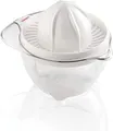 Produktbild: Leifheit Zitruspresse ComfortLine-Serie, Zitronenpresse aus hochwertigem Kunststoff, Saftpresse mit Auffangbehälter 600ml, Messskala und Ausgießer, Orangenpresse, Obstpresse mit Doppelkegel