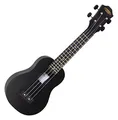 Produktbild: Classic Cantabile OV-04 BK Ukulele - Sopran-Ukulele im Roundback-Design - Mensur: 342 mm - Korpus und Hals aus ABS Kunststoff - Decke aus Linde - Gesamtlänge: 54 cm - Farbe: Schwarz matt