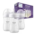 Produktbild: Avent Natural Response 3 er Set Baby Flaschen 260ml Sauger ab 1 Monat+ SCY903/03