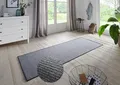Produktbild: BT Carpet Bouclé Läufer – Küchenläufer rutschfest Teppichläufer Flachgewebe Kurzflor Teppich Küchenteppich für Flur, Küche, Wohnzimmer, Badezimmer, Bad – Grau, 80x300cm