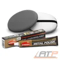 Produktbild: AUTOSOL® 75 ml EDEL CHROMGLANZ POLITUR PFLEGE + HAND POLIERPAD Ø 20cm SET