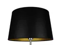 Produktbild: Lampenschirm Stoff schwarz/ innen gold 33/27/20 cm Schirm konisch Stoffschirm