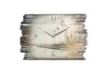 Produktbild: Kreative Feder Wanduhr Design-Wanduhr „Steg“ aus Holz im Shabby Style Design (ohne Ticken, flüsterleises Uhrwerk, außergewöhnlich, modern)