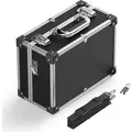 Produktbild: Wiltec PVC Universalkoffer 32x23x16 cm, PVC-Box abschließbar für Aufbewahrung und Transport von Werkzeug, Dokumenten usw., mit Griff und Tragegur...
