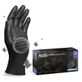 Produktbild: PROGRIP Nitril Diamond Black Einmalhandschuhe, puderfrei, schwarz 361-XL , 1 Karton = 10 Packungen à 50 Stück, Größe XL