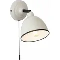 Produktbild: Brilliant - Lampe Telio Wandleuchte Zugschalter grau/taupe 1x D45, E14, 28W, geeignet für Tropfenlampen (nicht enthalten) Mit Zugschalter