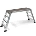 Produktbild: Jumbo® Arbeitsplattform Aluminium/Holz 130x45 cm Plattform- Höhe 0,87 m klappbar Treppe/Tritt Montage- Arbeitsbühne