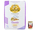 Produktbild: 3x Farina Caputo Nuvola Pizza Napoli Pizzamehl Für Leichten Teig 5kg +Polpa 400g