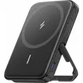 Produktbild: Anker 322magGo wireless magnatic Power Bank 5000mAh 7,5W with stand black (5000 mAh, 12 W) (A1618G11)
