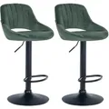 Produktbild: CLP Barhocker, Grün, Textil, 47x85x48 cm, Esszimmer, Barmöbel, Barhocker