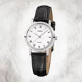 Produktbild: Regent Leder Damen Uhr F-935 Quarzuhr Armband schwarz URF935
