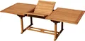Produktbild: ASS TEAK XXL Ausziehtisch 150/210x90 cm Holztisch Gartentisch Garten Tisch 150 / 210 Länge 90cm Breite Holz Modell: JAV-SABA
