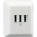 Produktbild: Rutenbeck TAE 3x6NFN Ap rw Telefondose  Aufputz Weiß