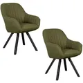 Produktbild: Mr. Deko Esszimmerstuhl, Olivgrün, Textil, Uni, 1-Sitzer, 59x84x61 cm, Esszimmer, Stühle, Esszimmerstühle, Armlehnenstühle