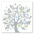 Produktbild: 20 Servietten Baum Symbole hellblau Kommunion Taufe Konfirmation