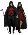 Produktbild: Schwarzer Umhang als Kapuzen Cape für Halloween & Fasching