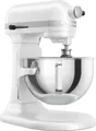 Produktbild: KitchenAid 5KSM55SXXEWH, Standmixer, Weiß, Schlagen, Kneten, Mixen, Rührer, 1,1 m, 5,2 l, Edelstahl