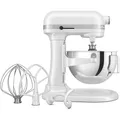 Produktbild: KitchenAid 5KSM55SXXEWH, Planetenrhrer mit Hebeschssel, 5,2 l, Wei