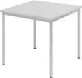 Produktbild: bümö Konferenztisch Kantinentisch Serie-V, Quadrat: 80x80 cm - Optik: Grau/Grau
