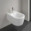 Produktbild: Villeroy und Boch Avento Wand-Bidet 54050001  Weiß, 37 x 53 cm, Oval, 1 Hahnloch, mit Überlauf