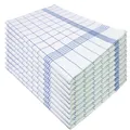 Produktbild: Geschirrtücher Baumwolle Blau 50x70 cm kariert Klassisch 10er Set Geschirrtuch