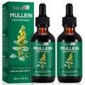 Produktbild: Mullein Leaf Extract,Mullein Leaf Liquid Drops,Kraftvoller Königskerzenblatt-Extrakt für Lungenreinigung und gesunde Atmung, 2-Monats-Vorrat, 60 ml, 2er-Pack