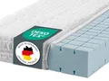 Produktbild: Ravensberger Matratzen Kaltschaummatratze Struktura-SAN 90x200cm | Härtegrad H2 | RG 60 | Höhe 20cm | 7-Zonen Matratze | Baumwoll-Doppeltuch-Bezug | produziert in Deutschland | Oeko-TEX® Zertifiziert
