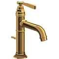 Produktbild: hansgrohe AXOR Montreux Einhebel-Waschtischmischer 100, Zugstangen-Ablaufgarnitur, Ausladung 142mm, 16515990, Farbe: Polished Gold Optic