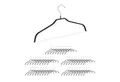 Produktbild: relaxdays Kleiderbügel Rutschfeste Kleiderbügel Set schwarz, (50er Set), Schwarz, 50er-Pack