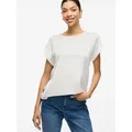 Produktbild: Vila Kurzarmshirt VIELLETTE S/S SATIN TOP - NOOS Kunstfaser, regular fit weiß S (36)
