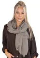 Produktbild: Lolus Dünner, leichter und weicher Uni Damen Schal in gewellter Struktur - Isabella (taupe, One Size)