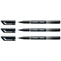 Produktbild: Stabilo Fineliner Sensor, feine Spitze, Schwarz, 3 Stück