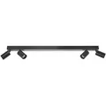 Produktbild: Led-Deckenstrahler Perugia, Schwarz, Metall, G, 100x14.5 cm, RoHS, Lampen & Leuchten, LED Beleuchtung, LED-Strahler & LED-Spots