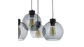 Produktbild: 5907629278665 Lampa sufitowa Perugia 4xGU10 + 1xLED czarna LP-0703/4C BK Light P