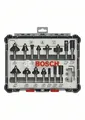 Produktbild: Bosch 15-teiliges Fräser-Set Fräser - 8mm Schaft - in Kassette