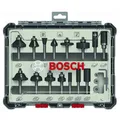 Produktbild: Bosch Professional - Mixed Fräser Set 15 tlg - Hartmetall - Fräser-Satz - silber