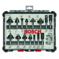Produktbild: Bosch Fräser 2607017472, 8mm, 15-teiliges Set, mit Kunststoffkassette, für Holz