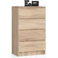 Produktbild: Akord Kommode, Sonoma Eiche, Holzwerkstoff, Nachbildung, Holz Optik, 4 Schubladen, Rechteckig,Rechteckig, 60x99x40 cm, Wohnzimmer, Kommoden & Sideboards, Kommoden