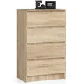 Produktbild: Kommode Akord K60 Sonoma-eiche 60 Cm 4 Schubladen B60 X H99 X T40 Cm