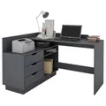 Produktbild: Eckschreibtisch Belfast Anthrazit ca. 129x83,5x105cm