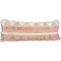 Produktbild: Zierkissen, Creme, Rosa, Textil, Füllung: Polyester, rechteckig, 95x35x15 cm, ISO 9001, Care & Fair, Global Recycled Standard (Grs), GoodWeave, hochwertige Qualität, mit Fransen, Wohntextilien, Kissen, Dekokissen